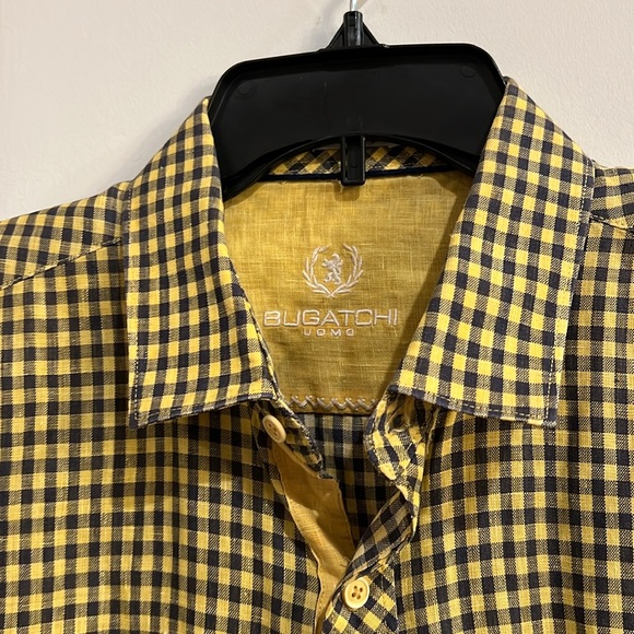 Bugatchi Mens Short Sleeve Shirt Size XL - Picture 5 of 6